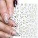 10 Sheets Moon and Star Nail Art Stickers - Self-Adhesive Metallic Decals for Acrylic Nails - DIY Manicure Decoration for Women and Girls - Buy Online on GoSupps.com