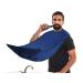 Beard Bib Apron Beard Catcher Mens Hair Catcher for Shaving Trimming - Grooming Accessories & Gifts for Dad or Husband (Blue)