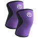 Reh band Kniebandage strength sport knee support for cross fit & heavy training Knee Sleeve made of 5 mm neoprene in many colors & sizes unisex XS purple - 1 pair