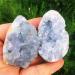 Crystal Rough Natural Crystal Rough Natural Blue Crystal Cave Quartz Celestite Crystal Specimen Cluster Specimen Blue Crystal Cave Home Decoration Decoration 1pcs 90g--100g - Buy Online on GoSupps.com