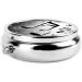 Music Notes Round Pill Box | 3 Compartment Portable Organizer for Travel & Vitamins - Buy Online on GoSupps.com