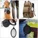 Slson 2-Pack Foldable Travel Dog Bowl - Safe Portable Pet Bowls with Carabiners | Ideal for Cats & Dogs (350ml Black & White) - Buy Online on GoSupps.com