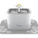 Veken Pet Fountain, 84oz/2.5L Automatic Cat Water Fountain Dog Water Dispenser with 3 Replacement Filters & 1 Silicone Mat for Cats, Dogs, Multiple Pets Grey