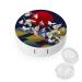 Red Sun Japanese Flying Crane Contact Lens Case Travel Portable Travel Contact Lens Box with Mirror