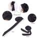 Wide Band Satin Bonnet Cap for Curly Hair | Black Silk Hair Wrap for Women - Perfect for Sleeping - Buy Online on GoSupps.com