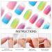 24 Pcs Rainbow Gradient Children False Nails - Pre-glue Press on Fake Nails Tips for Ages 6+ - Buy Online on GoSupps.com