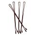 BaBylissPRO 2.75 Inch Extra-Long Flat Bobby Pins Brown