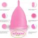 Blossom Menstrual Cup Set - Two Cups (Large Purple & Small Pink) | Eco-Friendly Comfortable Period Solution - Shop Now for International Shipping - Buy Online on GoSupps.com