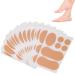 Oval Moleskin Pads 15 Sheets Moleskin for Feet Adhesive Blister Tapes Moleskin Coverlets Knit Mole Skin Patches for Heel and Toe for Boots Hiking Unsuitable Shoes