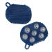 Cabilock 2 Portable massage device massage roller Ball full body massage device muscle roller hand reversal roller Meridian massage brush 360 degrees rotatable seven balls roller medium blue