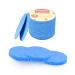 50-Count Compressed Facial Sponges for Daily Cleansing and Gentle Exfoliating, 100% Natural Cellulose Spa Sponge Perfect for Removing Dead Skin, Dirt and Makeup - Blue