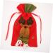 Abaodam Chocolate 2pcs Burlap Bags Christmas Drawstring Candy Bag Bags Christmas Jute Child Large Sachet - Buy Online on GoSupps.com
