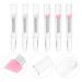 Silicone Eye Makeup Brush Set - 6pcs Eye Shadow & Lip Brushes with Caps | Premium Face Care Accessories - Buy Online on GoSupps.com