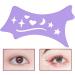 Winged Eyeliners Tool - Soft Flexible Eyeliners Stencils | Precision Beveled Design Eye Liners Reusable Cleaning Cloths for Women Purple - Buy Online on GoSupps.com