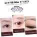 HAPINARY 4pcs Eyebrow Stickers Eyebrows Makeup Tools Blush Makeup Eyebrow Tool Modify 4d 21x15cm Brown - Buy Online on GoSupps.com