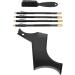 Cryfokt Kit de Pochoirs Fa onneur de Barbe pour un Contour Parfait et une Coupe Automatique pour les Hommes l gants en D placement Mat riau ABS (BLACK) - Buy Online on GoSupps.com