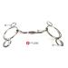 2 Two Ring Horse Bit Universal Copper Roller & Inlay Snaffle Gag (5") - Buy Online on GoSupps.com