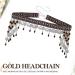 Reaky Sequins Head Chain Boho Tassels Headbands Silver Star Headpiece Pearl Hairband Festival Hair Accessories for Women - Buy Online on GoSupps.com