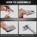Uraqt Safety Razor for Men - Stainless Steel Vintage Razor Plane with 10 Blades Travel Etui & Built-in Mirror | High-Quality Wet Shaving - Buy Online on GoSupps.com