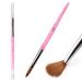Rolabling Acrylic Nail Brushes Size 8 Nail Art Brush Nail Brush Nail Design Kolinsky Sable Manicure Tool Pink (size 10) Size 10 (Pack of 1)