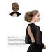 Rose Bud Chignon Hairpiece | Curly Bun Extensions Scrunchie Updo | 4A Dark Brown - Buy Online on GoSupps.com