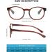 OKH 5-Pack Blue Light Reading Glasses - TR90 Frame, Unbreakable Readers, Anti Eye Strain/Headache - Round 2.0x - Buy Online on GoSupps.com
