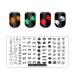 FingerAngel 13pcs Nail Stamp Plates Set - Nails Art Stamping Plate Scraper Stamper Set with Leaves, Flowers, and Animal Designs - V25-32 - Buy Online on GoSupps.com