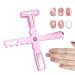 Aizuoni 5 in 1 Cat Eye Magnet for Nails | Multi-Function Nail Magnets Nail Design Tools for Cat Eye Design Home Manicure Nail Supplies Pink
