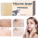 Beef Tallow Soap Bar Natural Soothing Cleanser 3.33x2.44 inches Relaxing Facial Wash Ingredients Moisturizing Body Soap for Bath Shower and Shaving - Buy Online on GoSupps.com