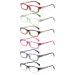 Kerecsen Computer Reading Glasses for Women Blue Light Blocking Glasses for Reading Fashion Pattern Print Eyeglasses for Womens(Mix Color -7 6.00) Mix Color -7 6.0 x