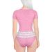 Lace Pajamas Bodysuit: LittleForBig Cotton Romper Onesie in Blushing Baby Pink 4XL - Buy Online on GoSupps.com