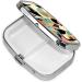 Mid-Century Modern Art Cat Pill Box | 2 Compartment Travel Organizer | Cute Small Pill Case for Purse | Unique Gifts for Cat Lovers - Buy Online on GoSupps.com