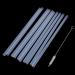 Set of 20 Hard Plastic Straws Reusable Clear Transparent Straight Drinking Straws with 1 Cleaning Brush - Buy Online on GoSupps.com