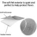 2 PCS Precut Walker Tennis Ball for Furniture Legs and Floor Protection Heavy Duty Long Lasting Felt Pad Covering Grey - Buy Online on GoSupps.com