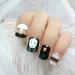 HUJL Artificial Nails Artificial Fake Nails Short Grimace Artificial Nails and DIY Design Ladies Fingernails Nail Tools
