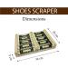 Galvog Boot Scraper Wooden Rub Mat Outdoors | All Weather Heavy Duty Shoe Scrubber Brushes Garden Kitchen Patio Carpet Doormats | Extra Wide Boot Buddy Mud Snow Scrubbing Cleaner - Buy Online on GoSupps.com