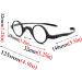 KDOQ Black Round Blue Light Filter Glasses - HD Anti Blue Light Glasses for Eye Strain Relief | Shop Internationally - Buy Online on GoSupps.com