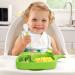 BPA-Free Baby Suction Plate - Non-Slip Silicone Placemat for Toddlers, Dishwasher Safe - Green - Buy Online on GoSupps.com