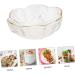 Alipis 3 Pcs Glass Bowl Fruit Decor Soup Cereal Bowl Salad Serving Plate Kitchen Container Pearlescent 11.5x11.5cm x3pcs Transparentx3pcs - Buy Online on GoSupps.com