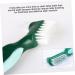 Gatuida 3ST Double-Headed Toothbrush Prosthesis - Adhesive Denture Brush for False Teeth Care | Multi-Layer Bristles Ideal for Gentle Cleaning - Buy Online on GoSupps.com