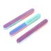 LANTRO JS Nail File 6.9 0.8inches Colorful Multiple Side Nail Files Emery Board Nail Care Tool and Buffer Sanding Sponge Files Buffer Polisher