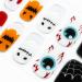 DANNI & TONI 28 Stickers Halloween Nail Art Semi Cured Gel Nail Polish Strips Gel Nail Stickers (Trick or Treat) Glow-in-The-Dark Version Nail Wraps