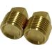 Clink 1/2 NPT Solid Brass Boat Hull Drain Plugs - 2 Pack Spare Garboard Plugs - Buy Online on GoSupps.com