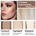 3 IN 1 Brown Nude Face Highlight Bronzer Palette - Buildable Matte Contour & Natural Makeup for Cheeks Nose and Eyes | Ultra Sculpt & Brightening - Buy Online on GoSupps.com