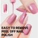Trendyfave Pink Nail Polish Long Lasting Nail Varnish Pastel Quick Dry Nail Polish Nail Polish Non-Toxic Water Based Formula Nail Polish for DIY Nail Art No Need Baking - Buy Online on GoSupps.com