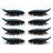 Zeabsr false eyelashes blue glitter-Eyeliner sticker false eyelashes eye make-up sticker 3D false eyelashes reusable long thick eyelashes to extend the make-up eyelashes (GA125)