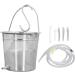 Jadeshay 2L Stainless Steel Coffee Inlet-Bucket Kit | EMER Inlet with Silicone Hose & Nozzle Tip | Home Brewing Essentials - Buy Online on GoSupps.com