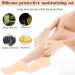 LINXINS 2 Pairs Pedicure Silicone Socks & Gloves Silicone Socks for Cracked Feet Women Foot SPA Pedicure Silicone Socks for Repairing Dry Feet Cracked Heels and Softening Rough Skin - Buy Online on GoSupps.com