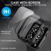 Suoman 2-Pack for Apple Watch Series 8/7/6/5/4/Series SE/SE 2 44mm All-Around Screen Protector Case  Tempered Glass Screen Protector Case Ultra-Thin for iWatch 44mm Protection Cover - Black Black 44MM - Buy Online on GoSupps.com