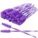 300 Pack Mascara Wands Disposable Eyelash Brush for Extensions Lash Applicators Tool Kit Deep Purple Deep Purple-300pcs